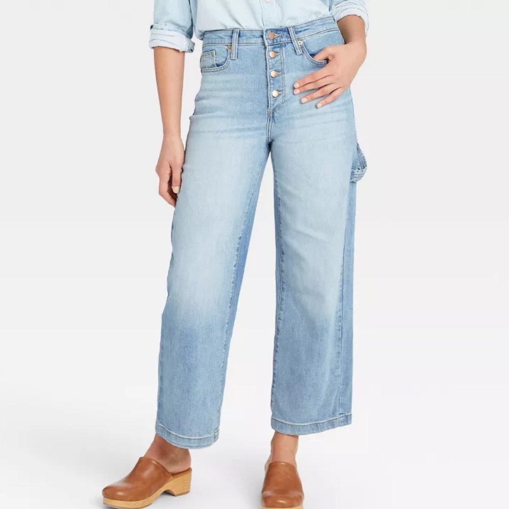 SOLD 🎉🎉🎉Universal Thread wide leg light wash painter pant size 14/32